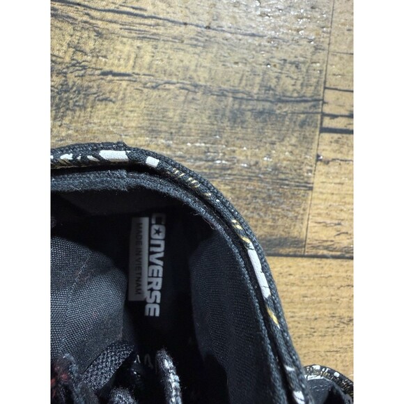 🔥 EXCELLENT Converse High Top 2 Fold Down LV Leopard Pattern W SZ 6 Black/gold - Picture 7 of 11